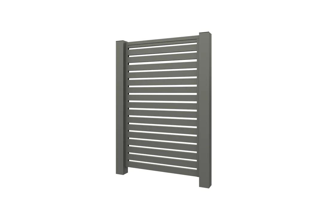 Aluminium Lamellenzaun Grau - Image 10