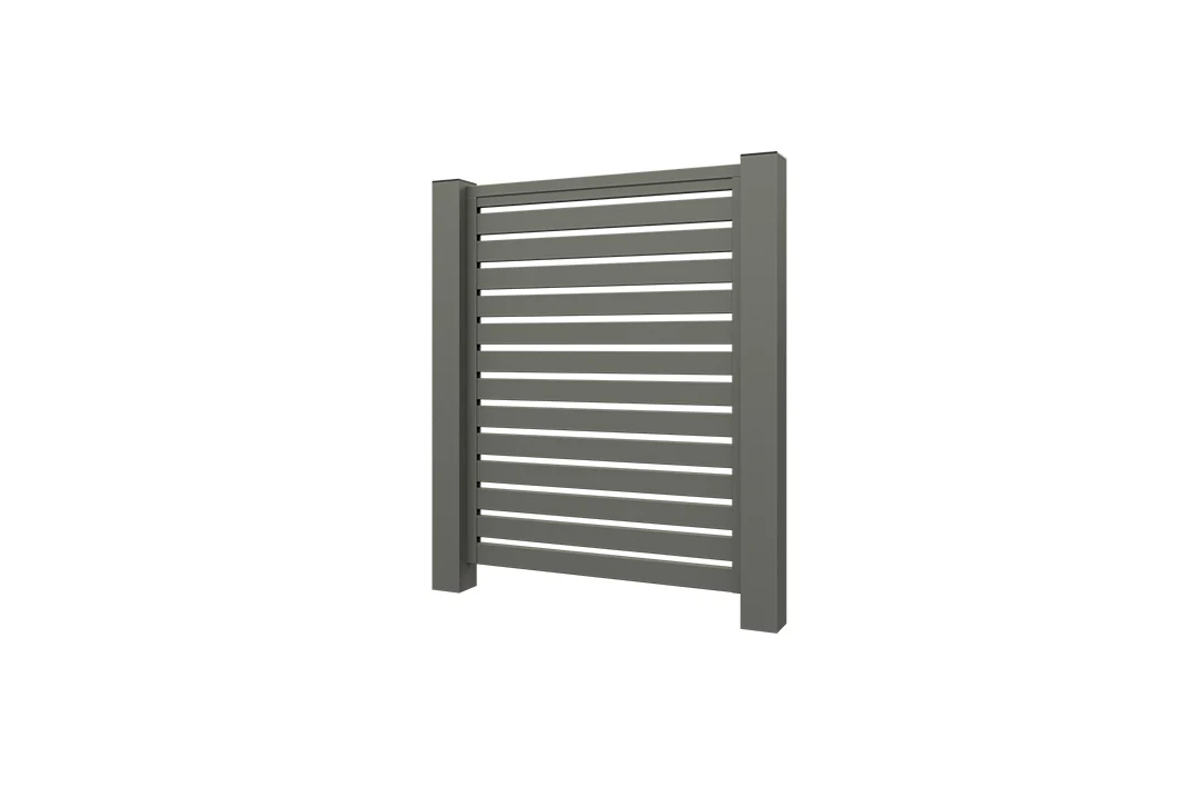 Aluminium Lamellenzaun Grau - Image 11