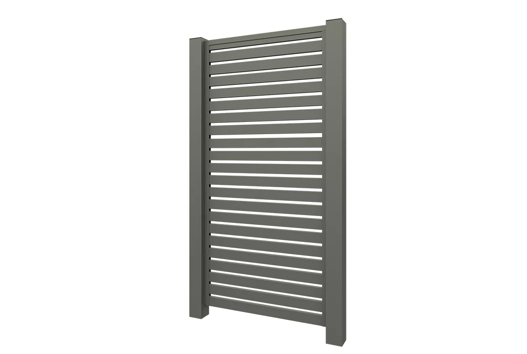 Aluminium Lamellenzaun Grau - Image 3