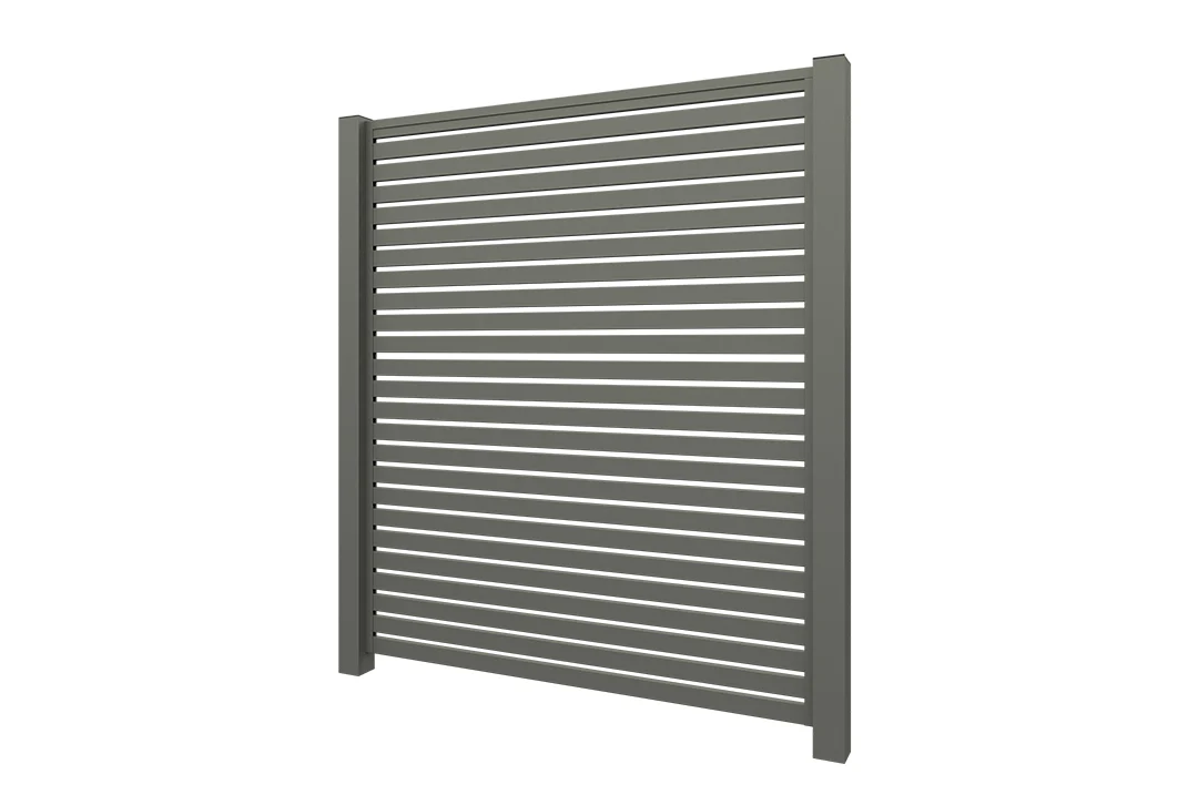 Aluminium Lamellenzaun Grau - Image 7