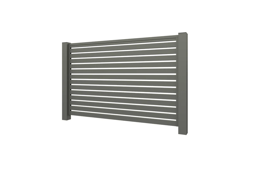 Aluminium Lamellenzaun Grau - Image 8