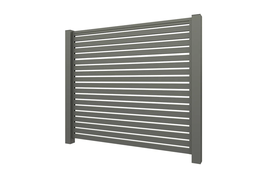 Aluminium Lamellenzaun Grau - Image 9