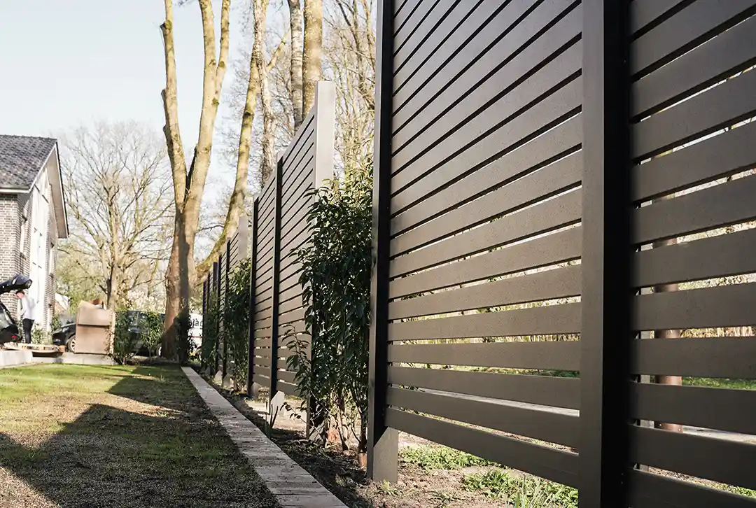 Aluminium Lamellenzaun Schwarz - Image 3