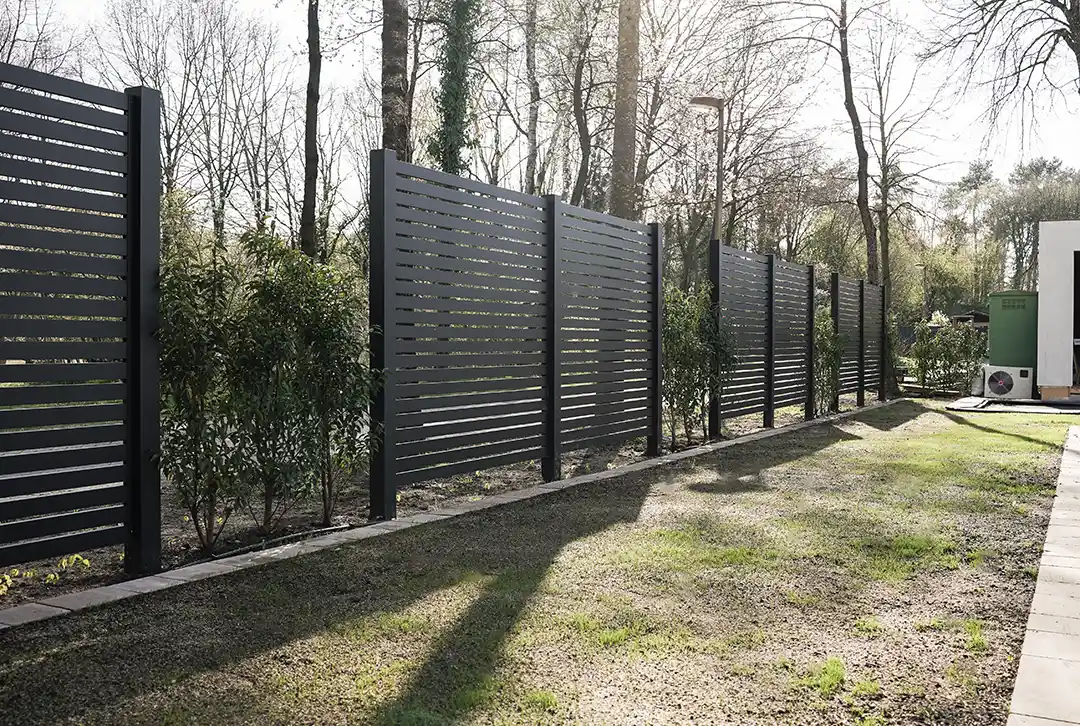 Aluminium Lamellenzaun Schwarz - Image 5