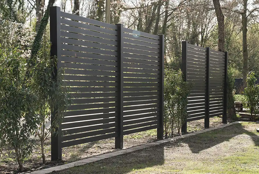 Aluminium Lamellenzaun Schwarz - Image 7