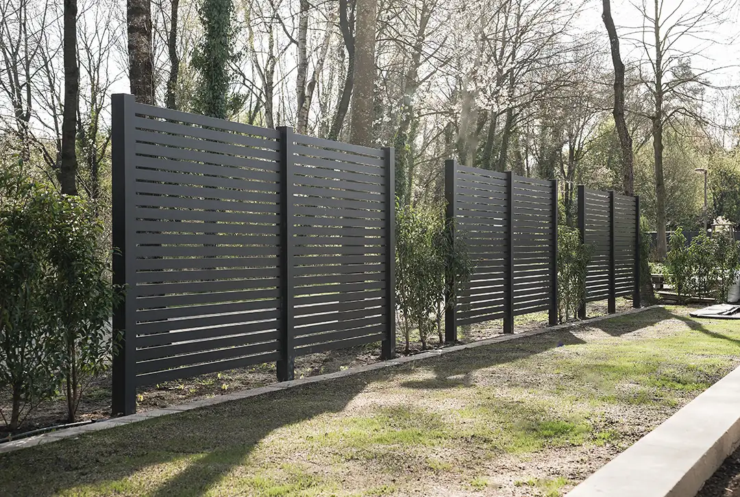 Aluminium Lamellenzaun Schwarz - Image 8