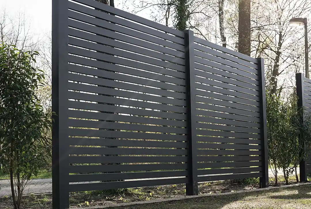 Aluminium Lamellenzaun Schwarz - Image 9