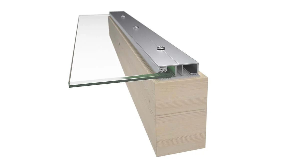 Aluminium Randprofil für VSG 8-12 mm eloxiert - Image 8