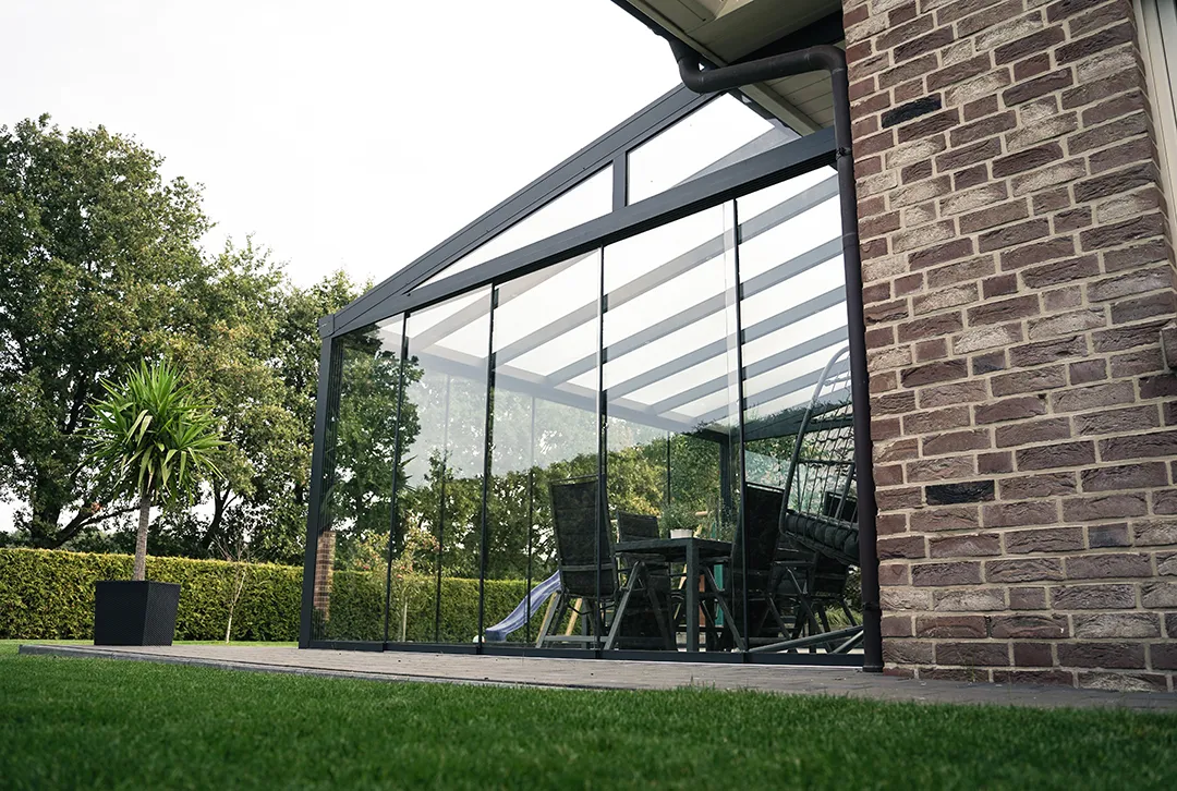 Glasschiebewand anthrazit (RAL 7016) 10mm - Image 3