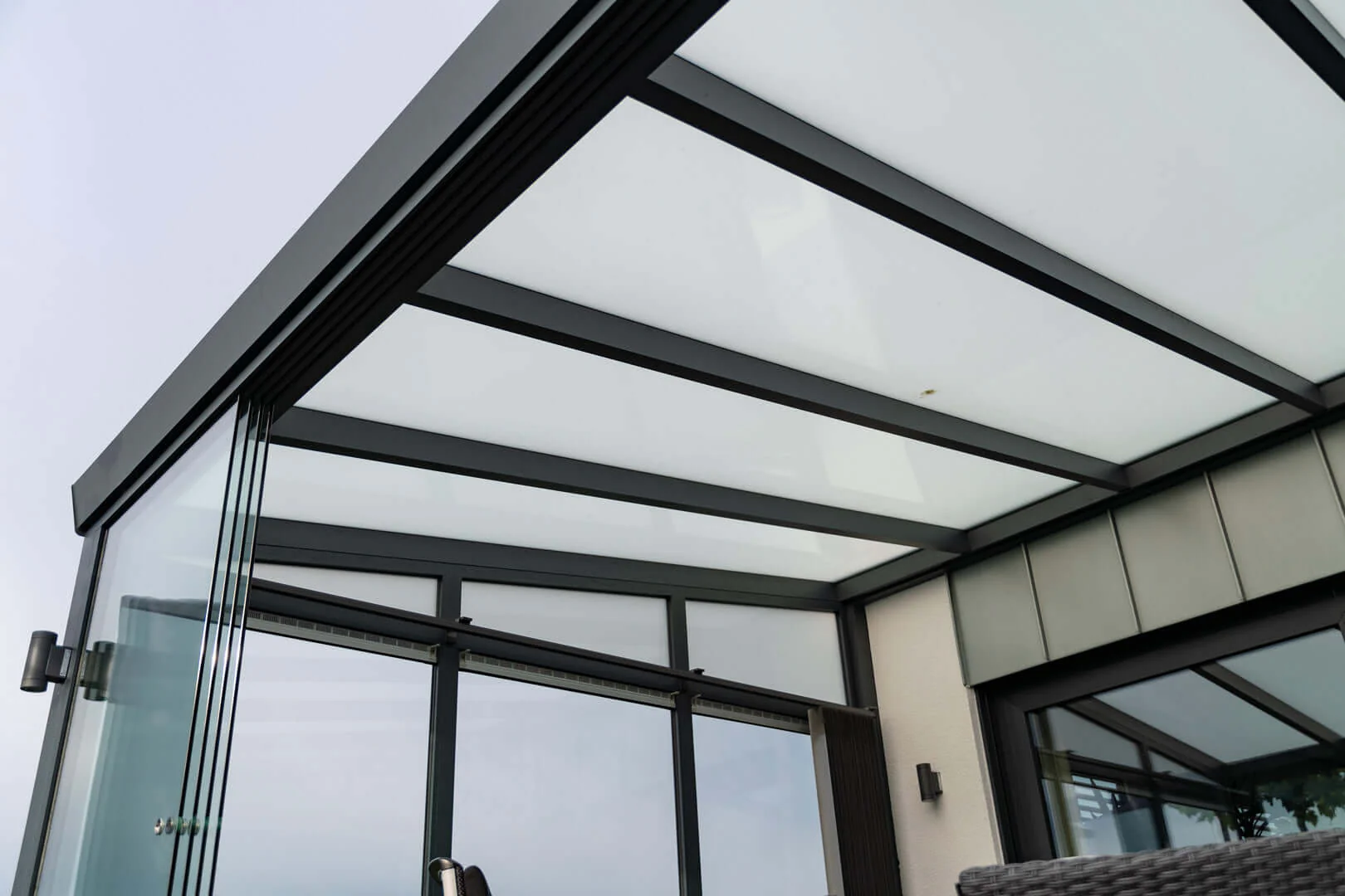 Glasschiebewand weiß (RAL 9016) 8mm - Image 11