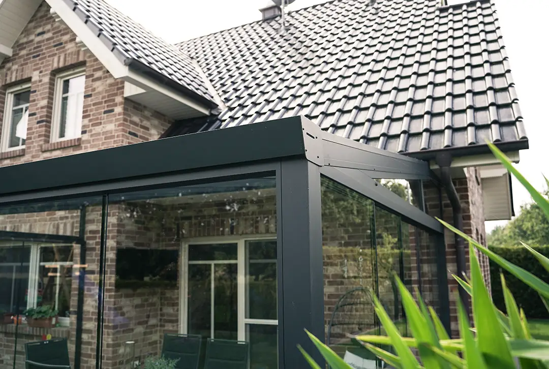 Terrassenüberdachung 5x4m Aluminium Wandanbau, Topseller - Image 8