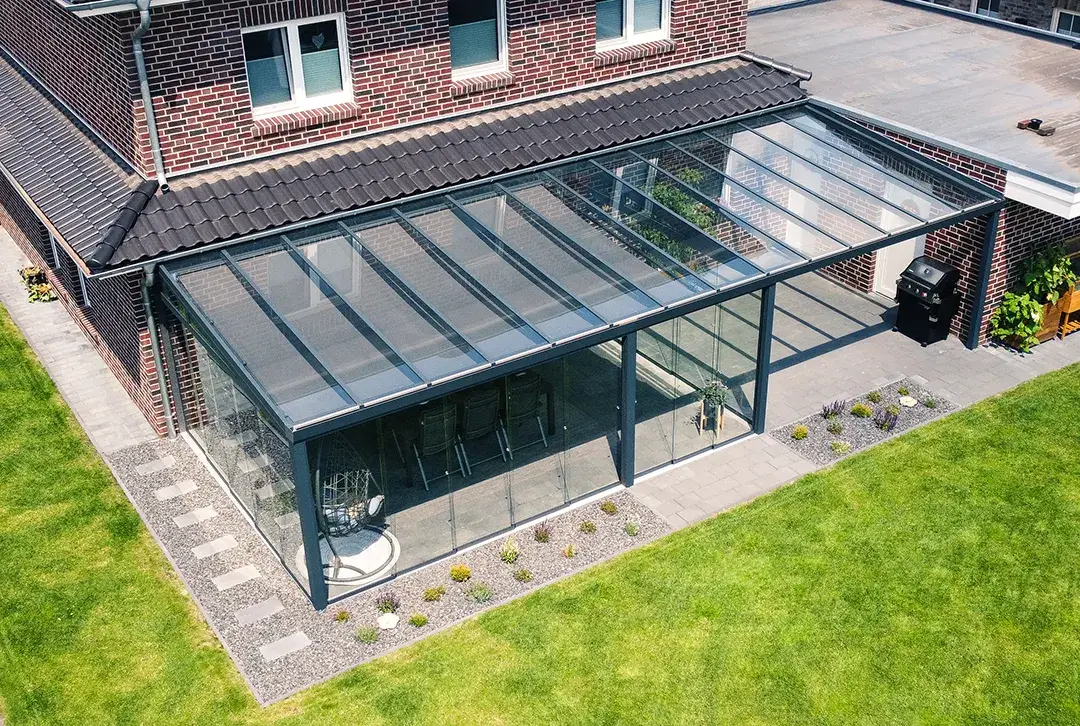 Terrassenüberdachung aus Aluminium für den Wandanbau - Image 20