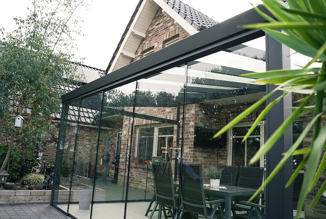 Glasschiebewand anthrazit (RAL 7016) 8mm - Image 2
