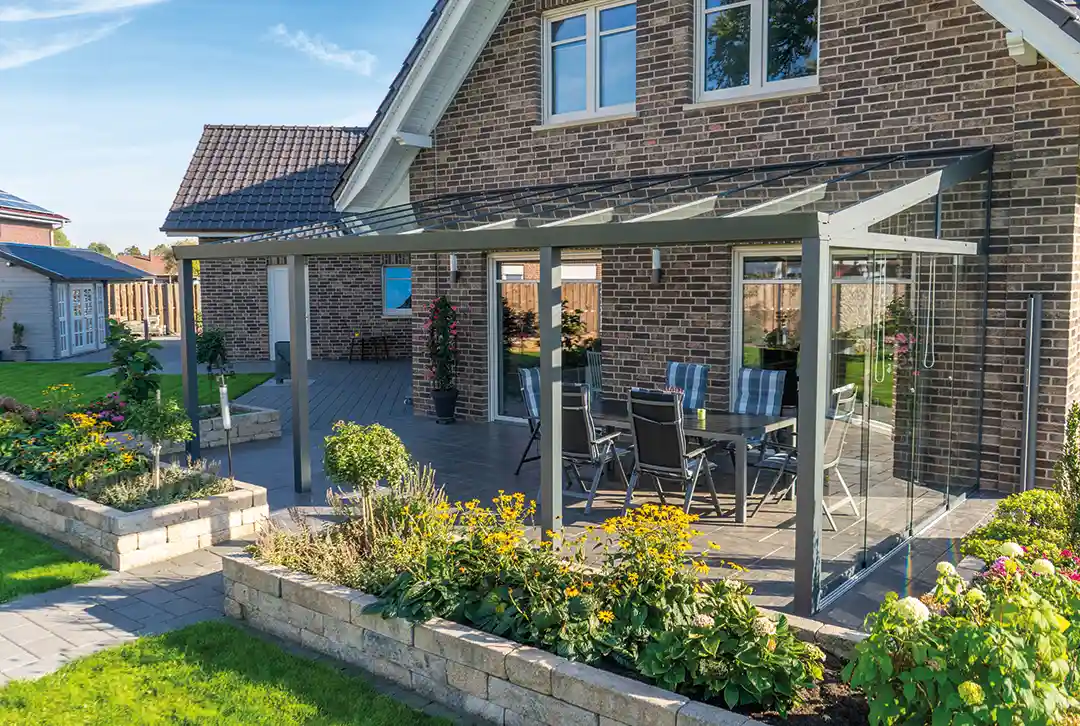 Terrassenüberdachung aus Aluminium für den Wandanbau - Image 31
